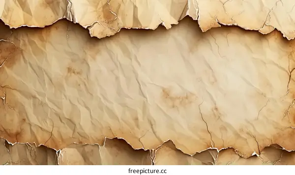 Torn edges of old paper