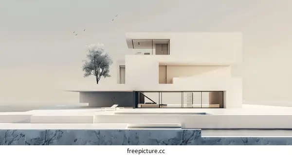 Minimalist Modern House with Swimming Pool