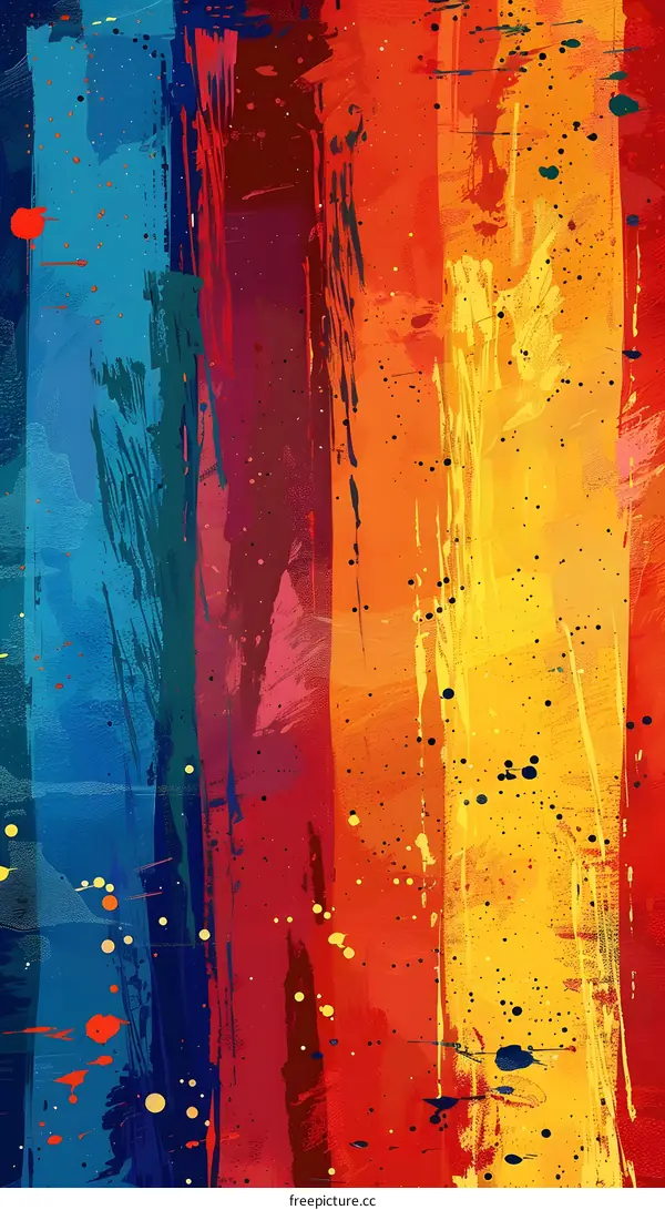 Colorful abstract painting