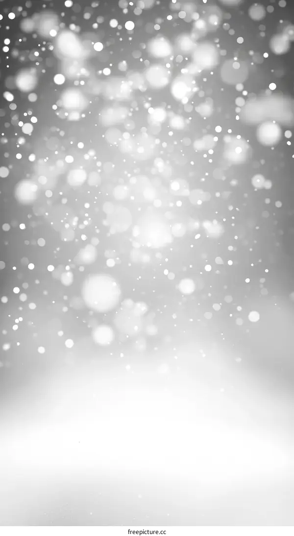 Abstract Silver Background with Glittering Particles