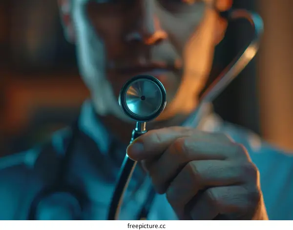 doctor holding a stethoscope in his hand