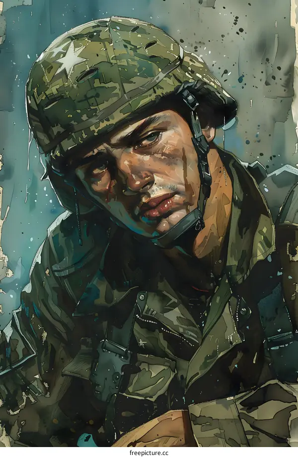 Portrait of a soldier