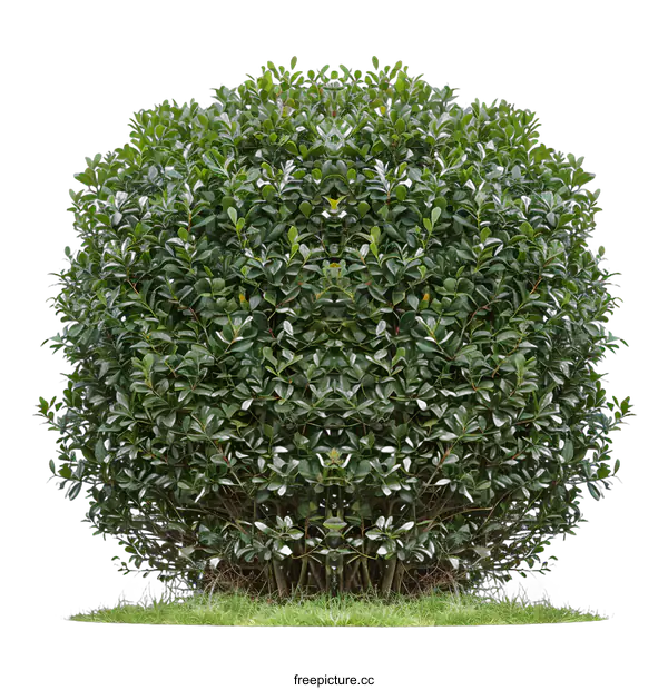 [Transparent Background PNG]Green Bush Isolated on White Background