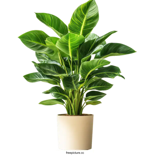 [Transparent Background PNG]Beautiful Houseplant in a Pot