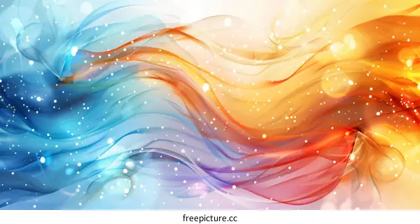 Abstract colorful wave background