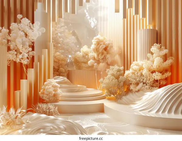 An artistic rendering of a geometric space