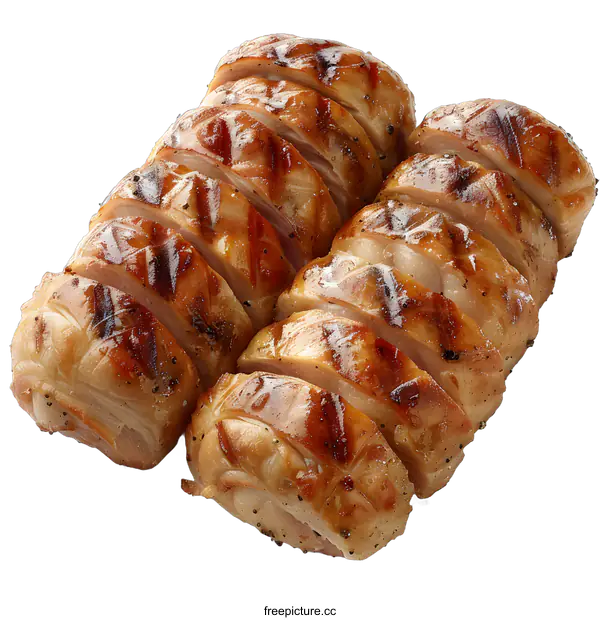 [Transparent Background PNG]sliced chicken sausage