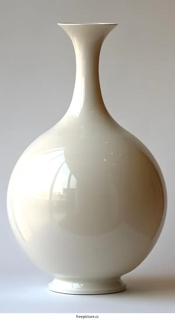 A studio photo of a ceramic vase against a white background