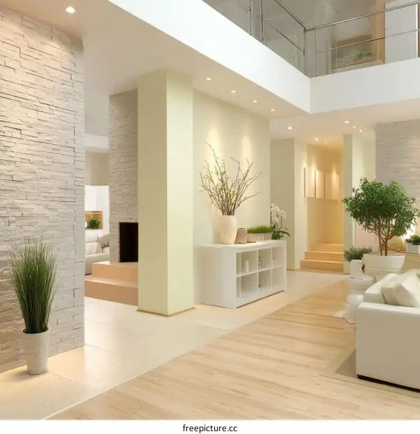 Modern Light Filled Interior Living Room
