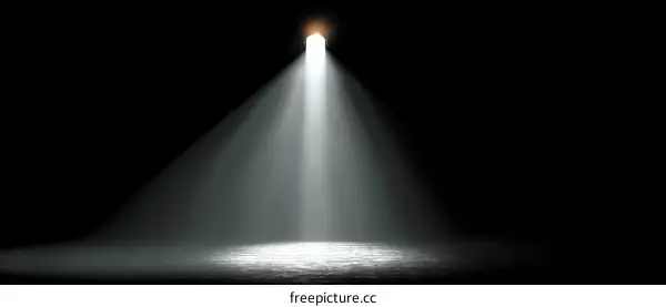 Spotlight Stage Lighting Effect Illustration