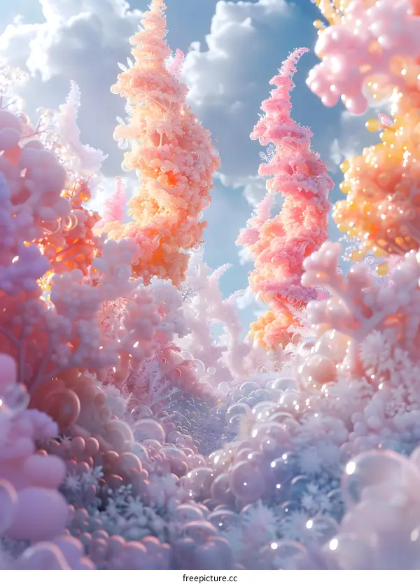 Colorful Coral Reef and Marine Life