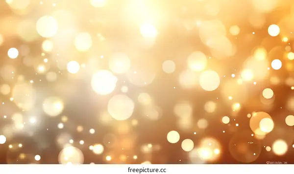 Golden Bokeh Background Design