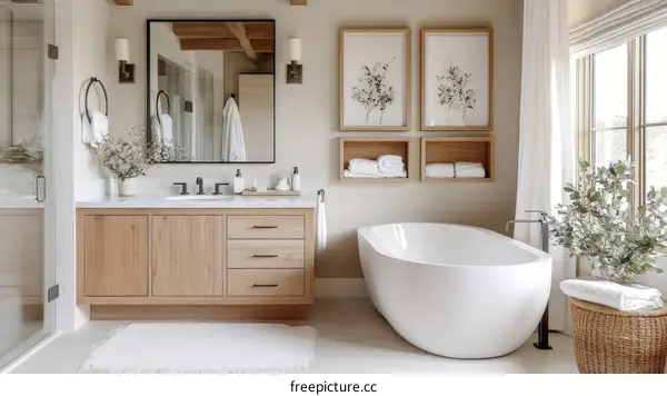 Modern Farmhouse Style Bathroom Design