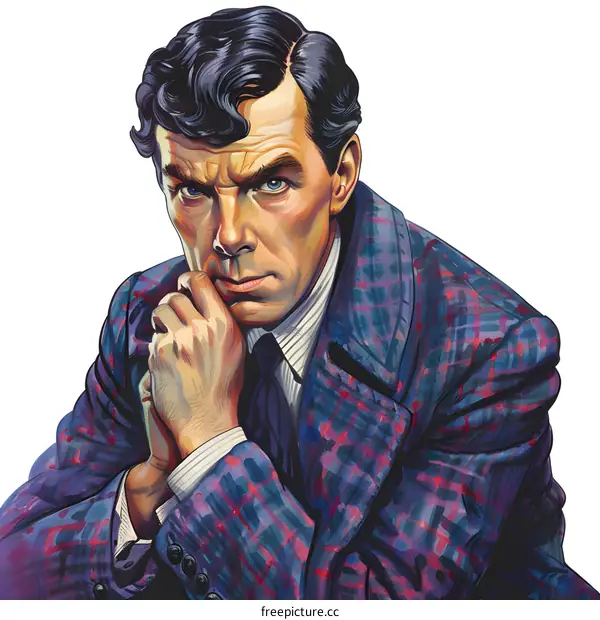 Illustration of a man in a suit