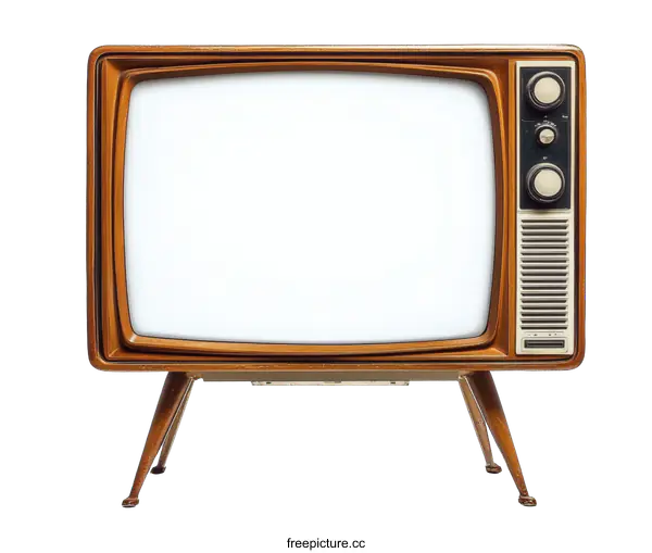 [Transparent Background PNG]Vintage Retro Television Set