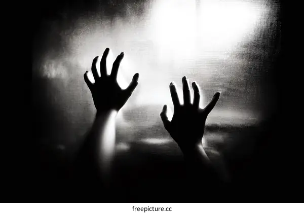 Reaching Hands Towards Light in Darkness