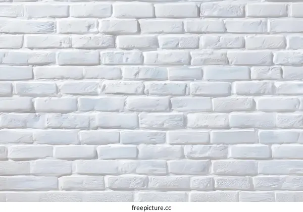 White Brick Wall Background Texture