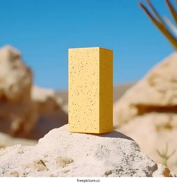 Yellow Box in the Desert