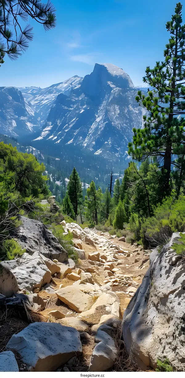 Rocky Mountain Trail Path Yosemite National Park