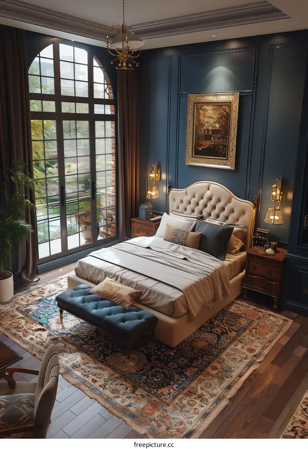 Elegant Vintage Bedroom Interior Design