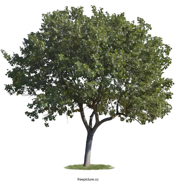[Transparent Background PNG]Green Tree Isolated on White Background
