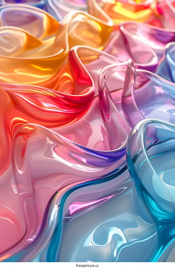 Abstract Colorful Swirls Background