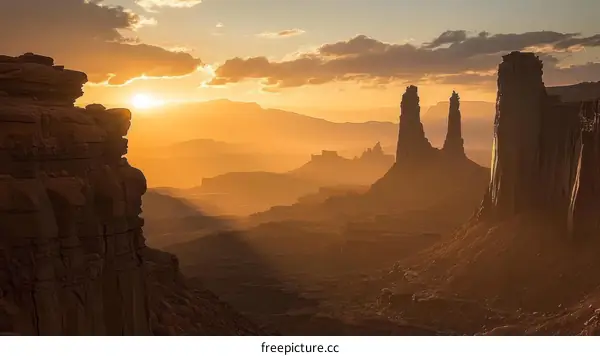 Golden Hour Over the Canyonlands