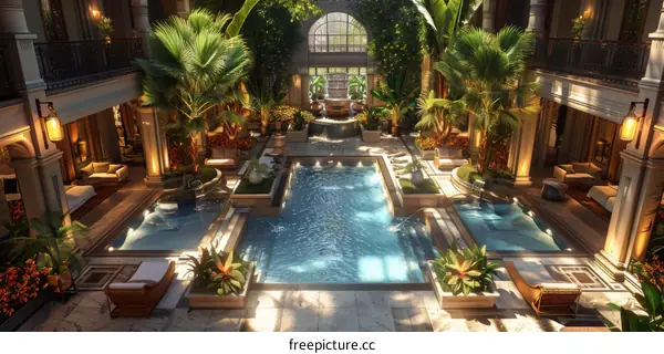 Luxury Rainforest Pool Oasis: Tropical Serenity