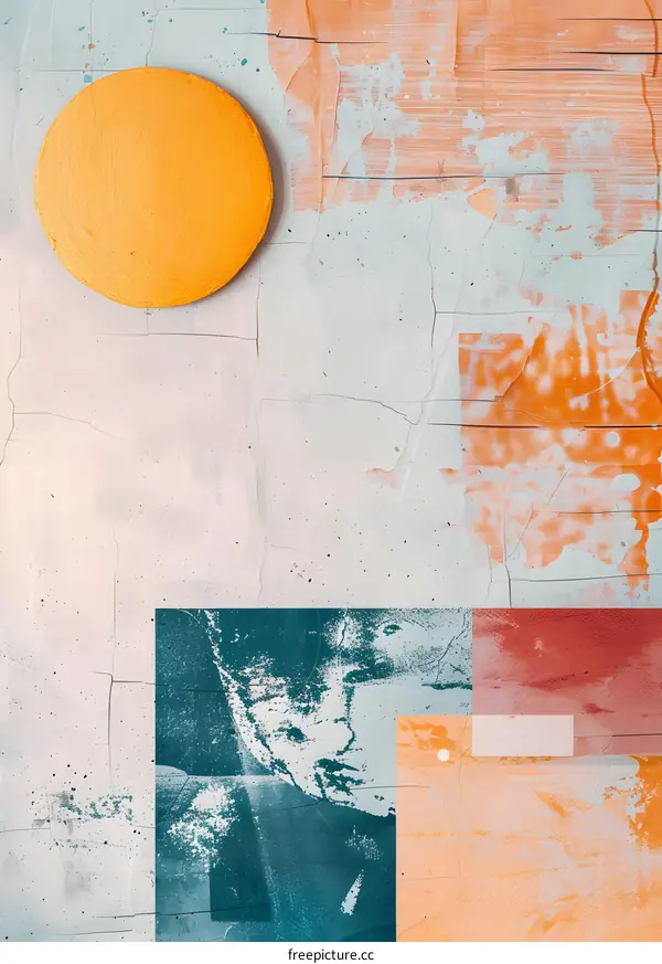 Abstract Art Colorful  Geometric Shapes  Background