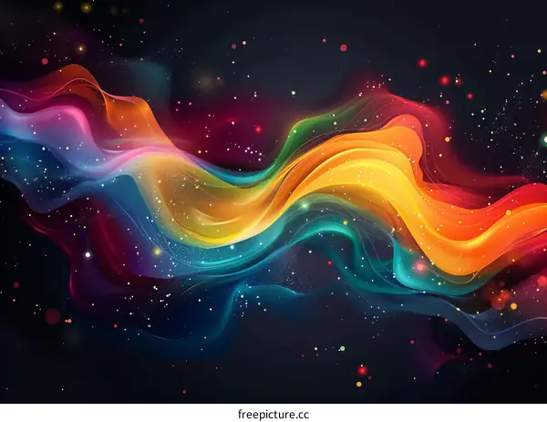 Colorful Dynamic Gradient Swirls with Energetic Lights
