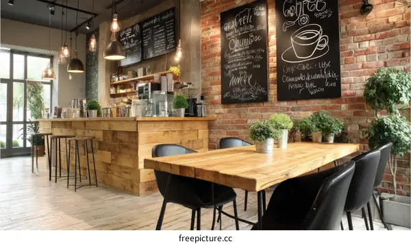 Rustic Coffee Shop Interior Design