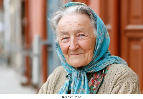 Portrait of a Senior Woman Outdoors