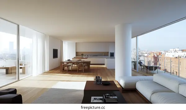 Modern Penthouse Apartment Interior Design