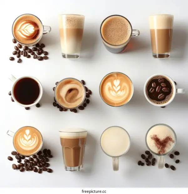 Variety of Coffee Drinks
