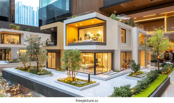 Modern Architecture Model Houses Showcase
