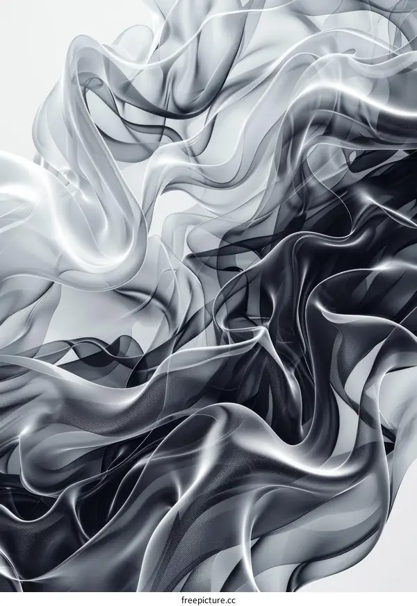 Abstract Flowing Fabric Design