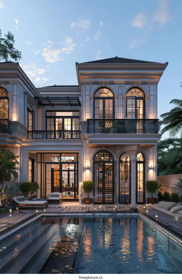 A Modern Mansion with Pool