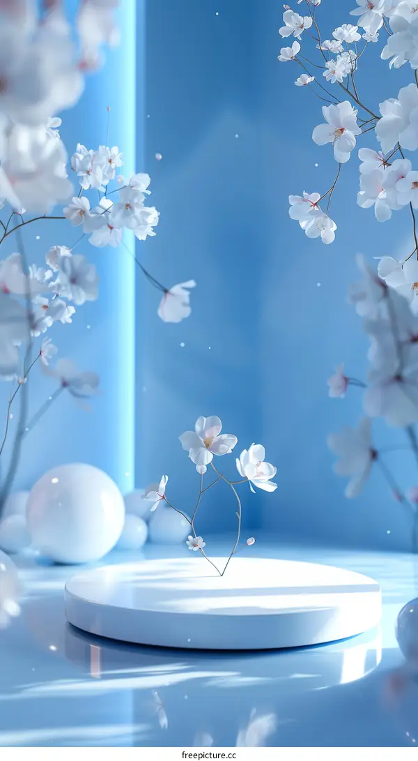 Spring Cherry Blossoms Display Platform