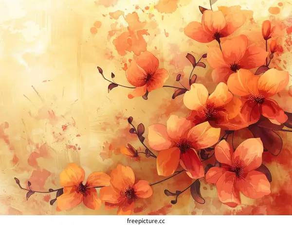 Watercolor Flower Illustrations