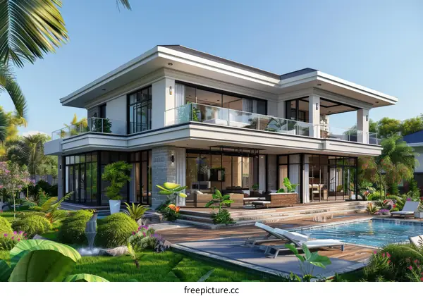 Luxurious Modern Villa with Private Pool and Stunning Garden