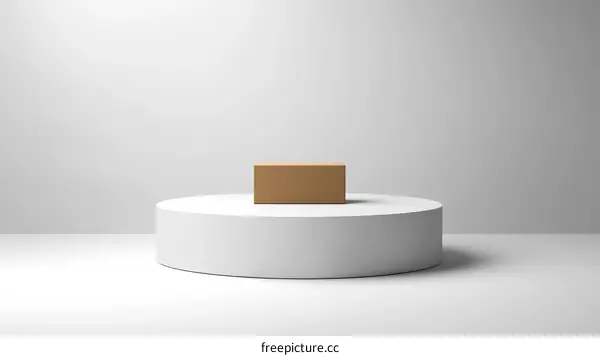 Minimalist Product Showcase with Beige Box