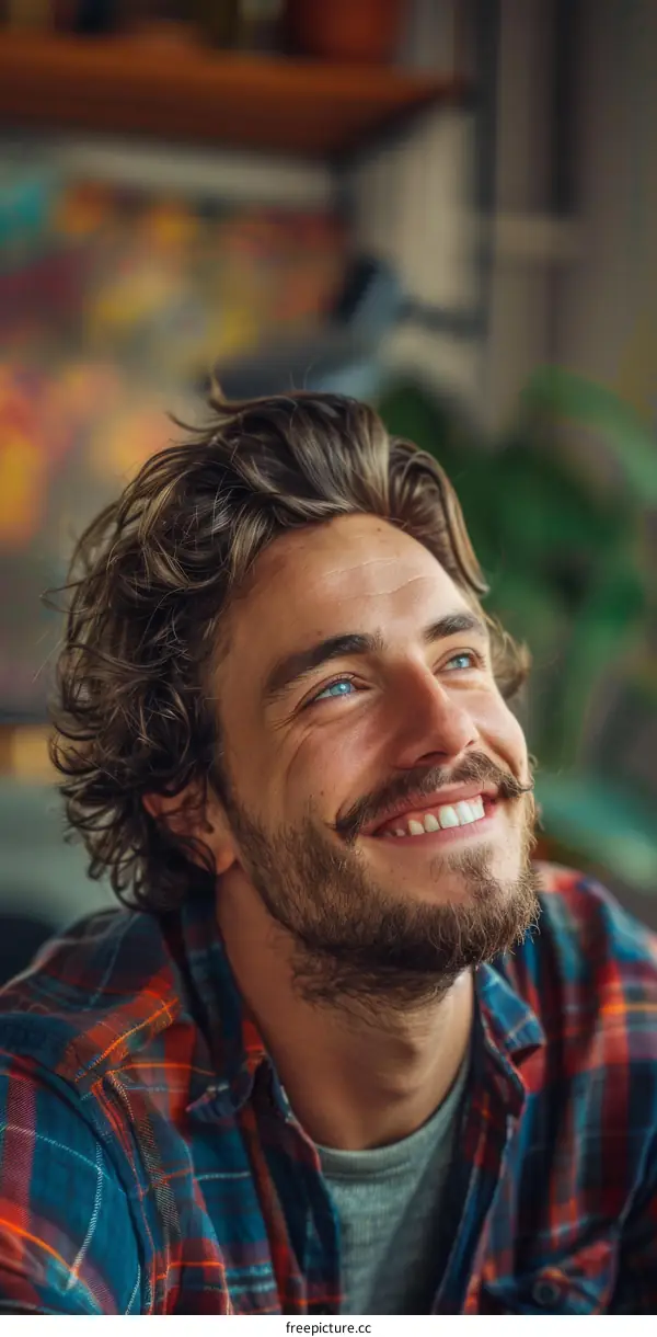 Happy Man with a Beautiful Smile