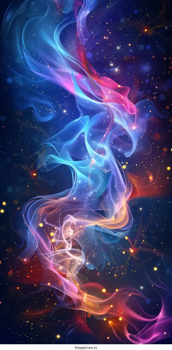 Cosmic Nebula Abstract Art