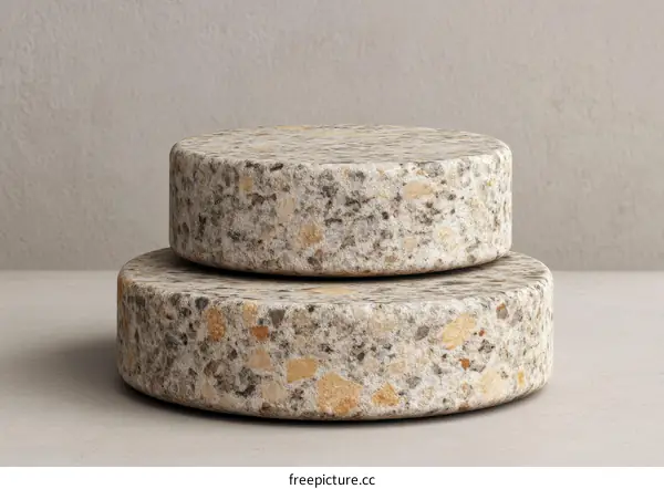 Modern Geometric Stone Display Platform