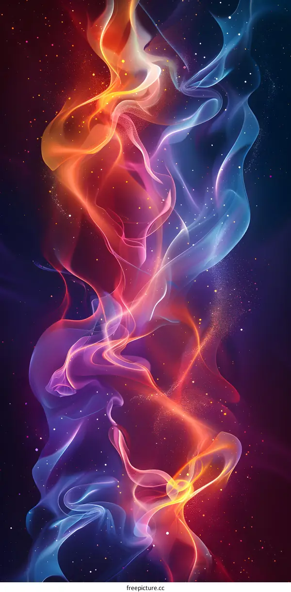 Abstract colorful smoke