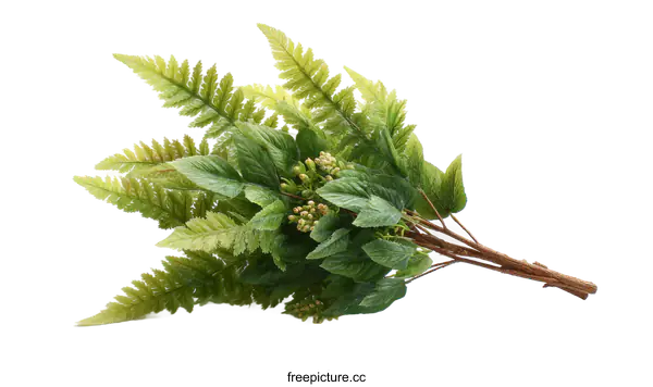[Transparent Background PNG]Artificial Fern Bouquet Arrangement Decoration