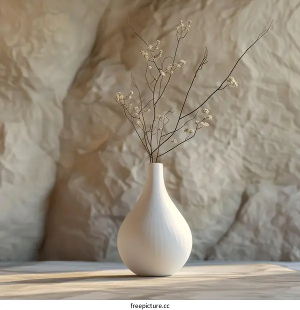 Elegant Floral Arrangement in White Ceramic Vase