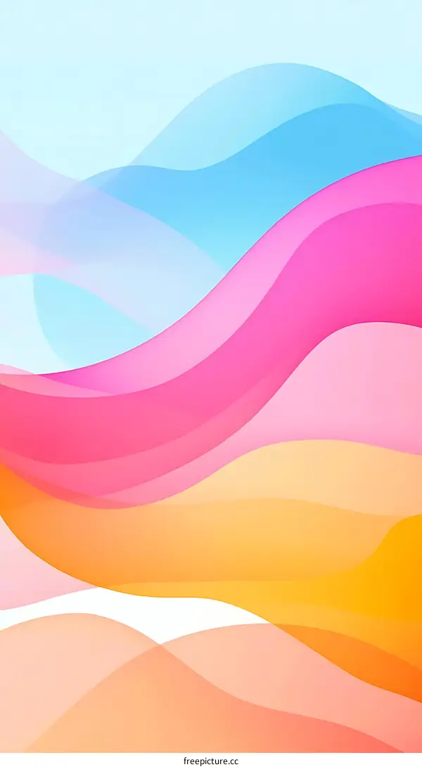 Abstract Colorful Wave Background Design
