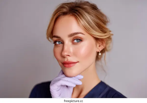 Beautiful Woman with Perfect Skin and Professional Look