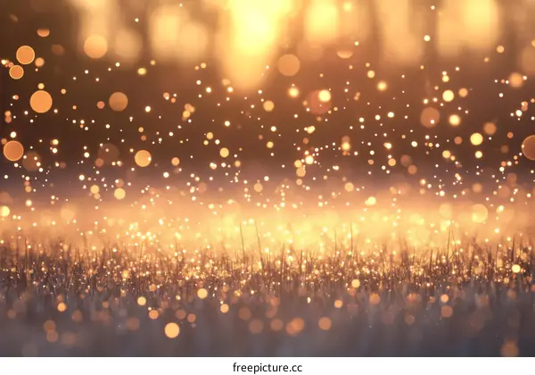 Golden Light Sparkling Meadow